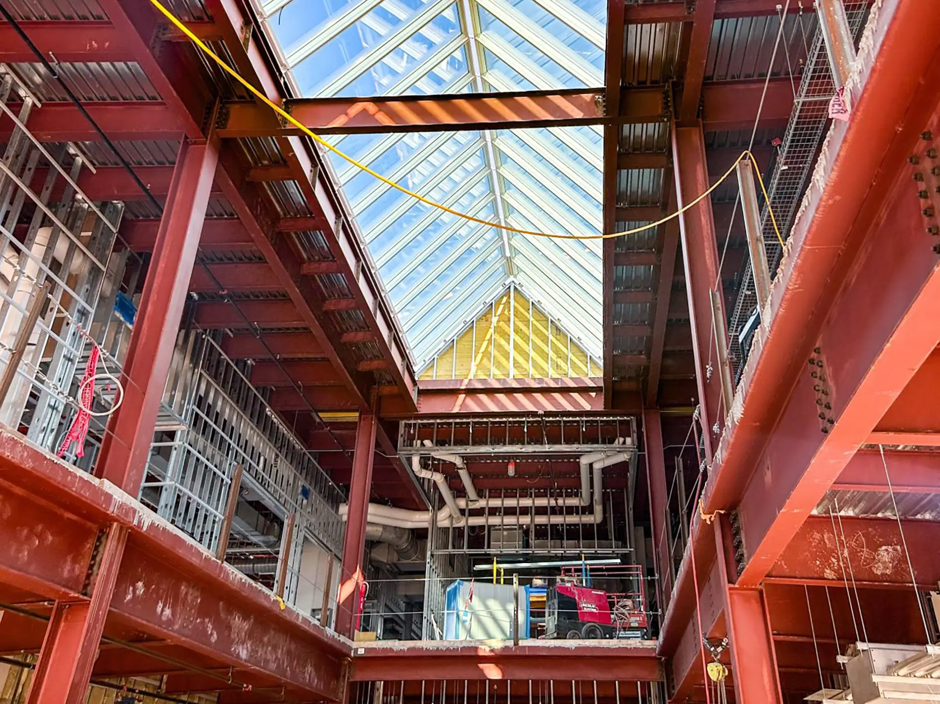 STLCC college construction interior atrium