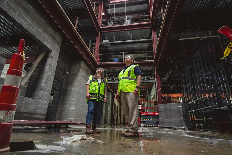 construction build inspection workers