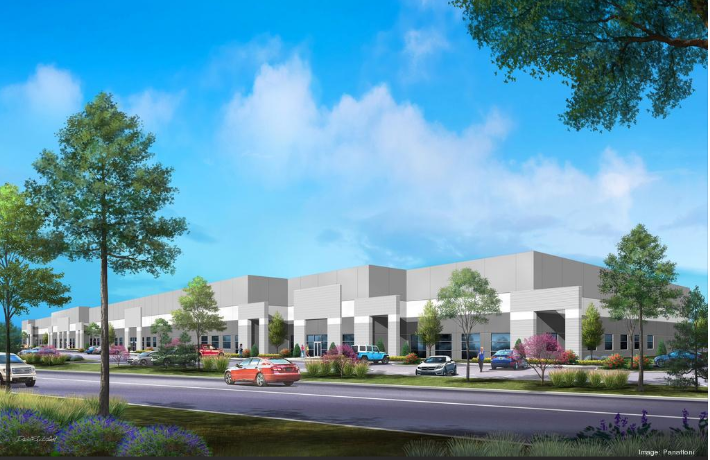 Panattoni Development is adding two buildings to its Aviator Business Park in Hazelwood. Pictured is Aviator 8, a 224,089-square-foot building.